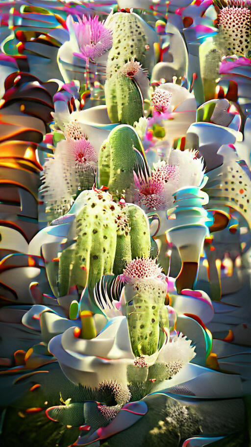 Cactus flowers and ice cream